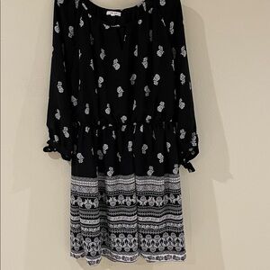 Maurices Monochrome Floral Dress